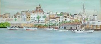 Painting titled "Tanger - Maroc" by Michel Breuil, Original Artwork