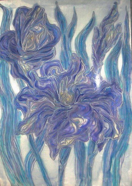 Artisanat intitulée "панно, silk painting" par Irina Isaeva, Œuvre d'art originale