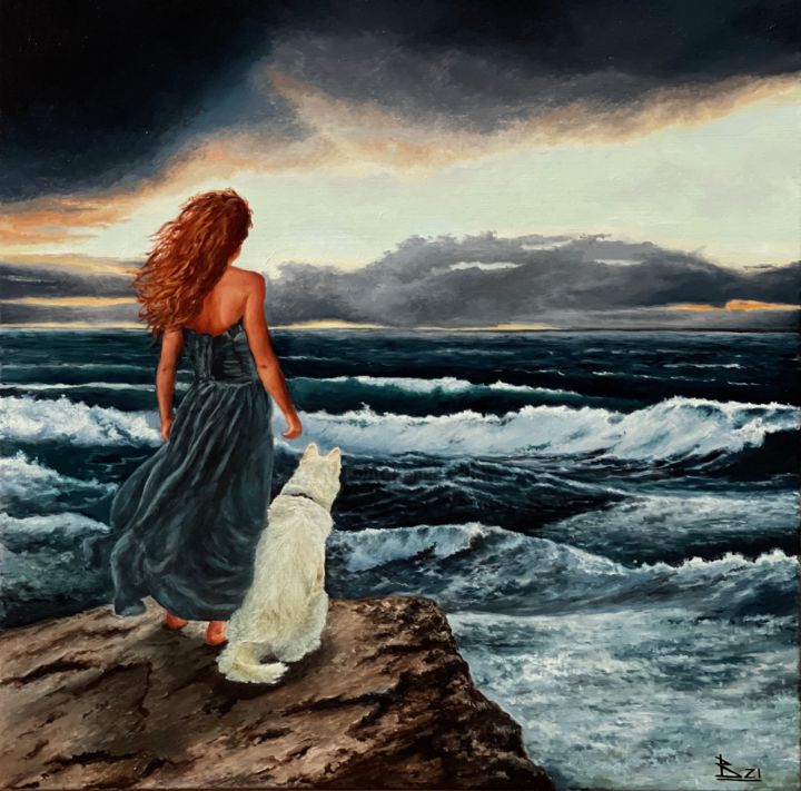 Картина под названием "Fresh breeze" - Oleg Baulin, Подлинное произведение искусства, Масло