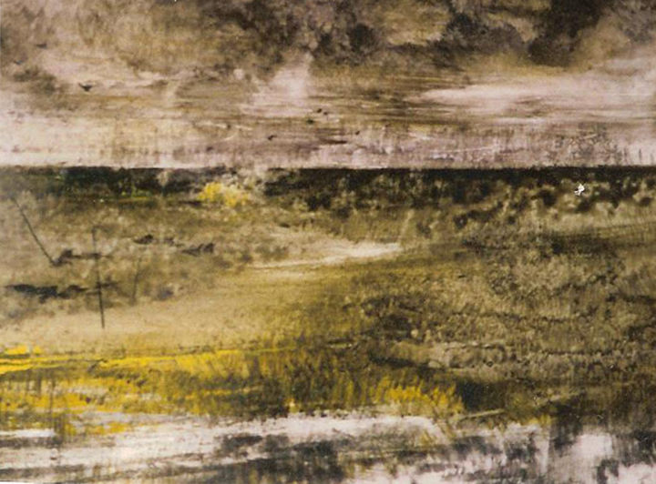 Peinture intitulée "le-desert-commence-…" par Jean Claude Baumier ( Maître Pastelliste, Œuvre d'art originale
