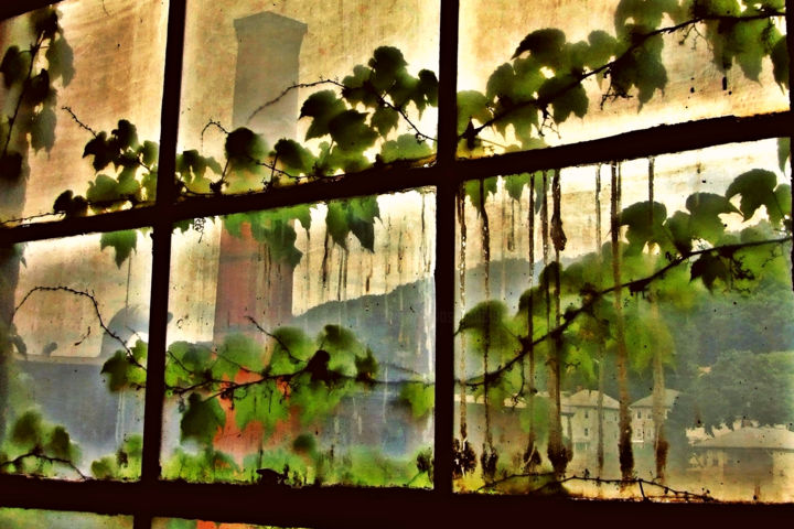 Photography titled "Factory Window / Ur…" by Bavosi Photoart, Original Artwork, Digital Photography