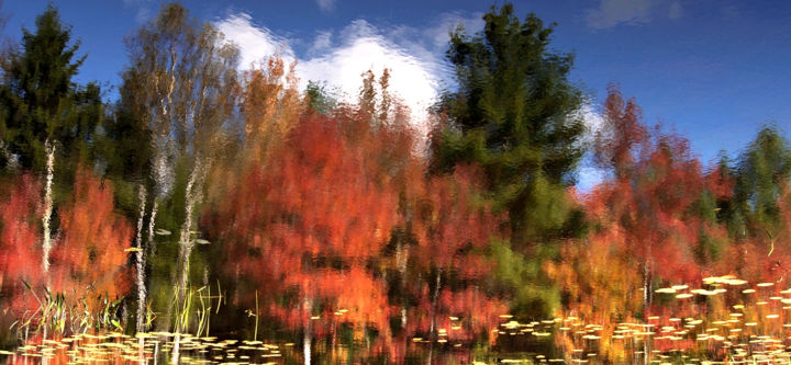 Photography titled "New Hampshire Autumn" by Bavosi Photoart, Original Artwork, Digital Photography