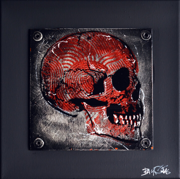 Painting titled "Memento Mori" by Bayonas, Original Artwork, Ink