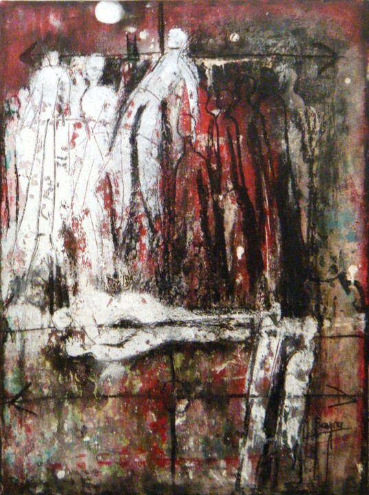 Pintura intitulada "OMBRE ET LUMIERE" por Bayou Faiza, Obras de arte originais, Acrílico