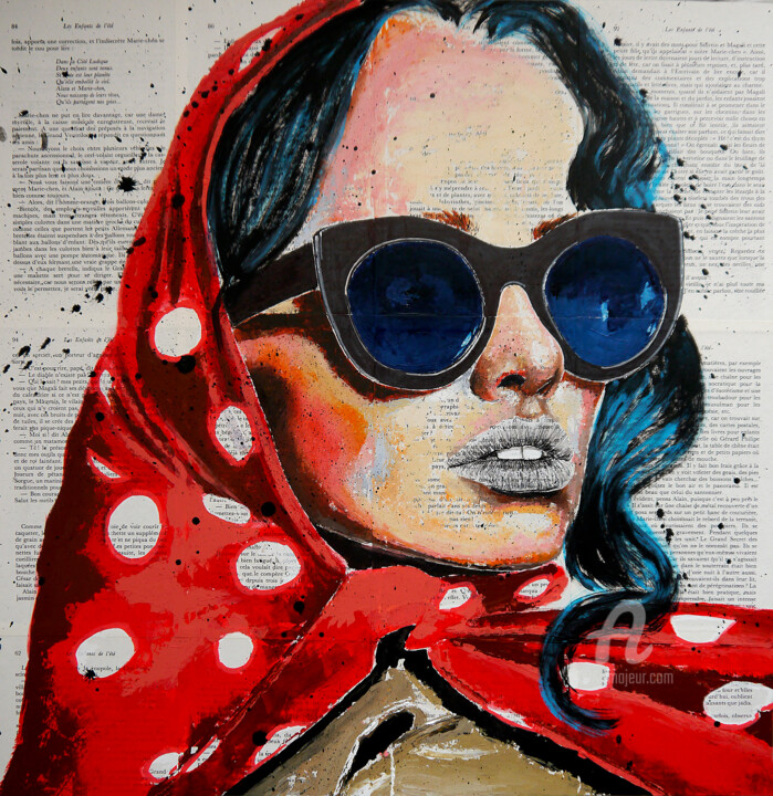 Painting titled "Portrait PS 198 Le…" by Bazévian Delacapucinière, Original Artwork, Oil Mounted on Wood Stretcher frame