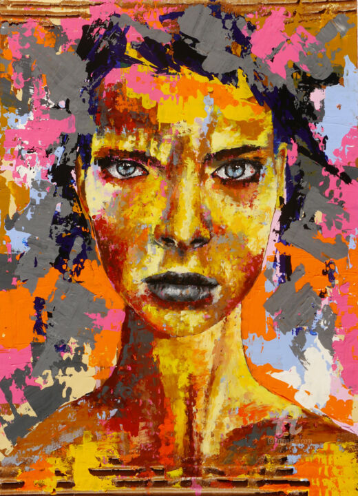 Painting titled "Confusion & Face C…" by Bazévian Delacapucinière, Original Artwork, Oil