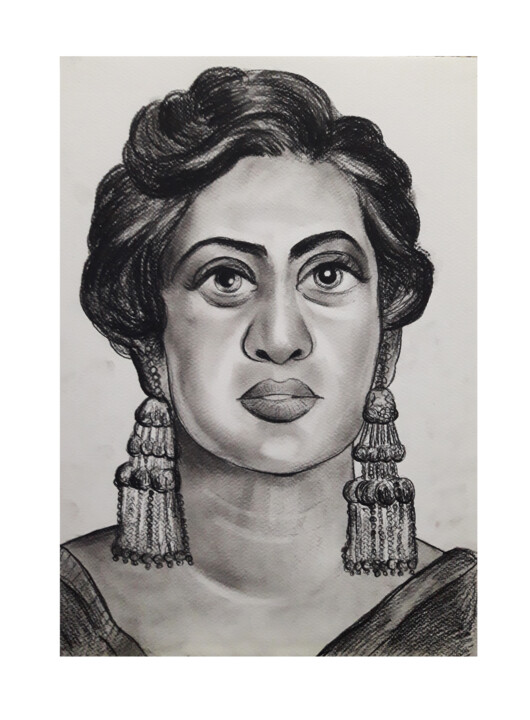 Disegno intitolato "portrait study of m…" da Balucharan Us, Opera d'arte originale, Matita