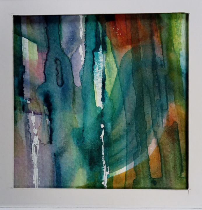 Painting titled "couleurs..." by Bea Bouquet, Original Artwork, Watercolor