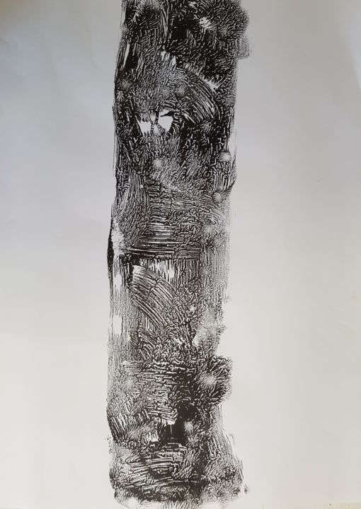 Pintura titulada "Auprès de mon arbre" por Béatrice Chauville, Obra de arte original, Acrílico