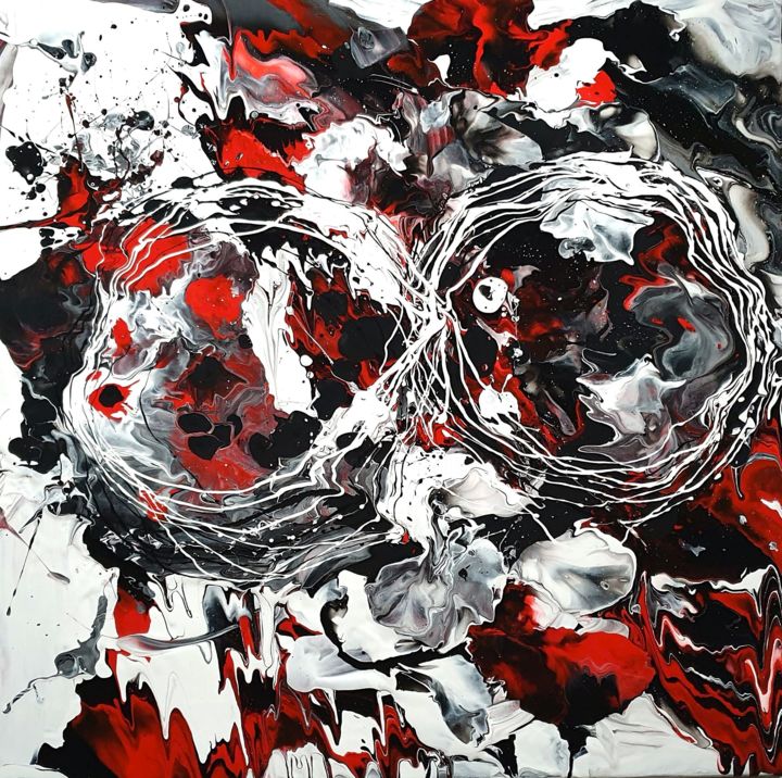 Peinture intitulée "INFINI" par Beata Dautrey, Œuvre d'art originale, Acrylique