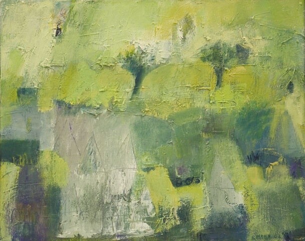 Painting titled "06 10 Spring (far a…" by Beata Wehr, Original Artwork