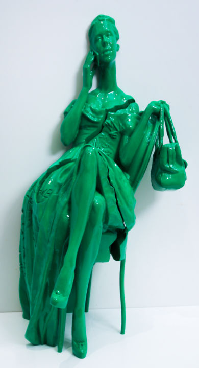 Sculpture titled "La Parisienne" by Beatrice Bissara, Original Artwork