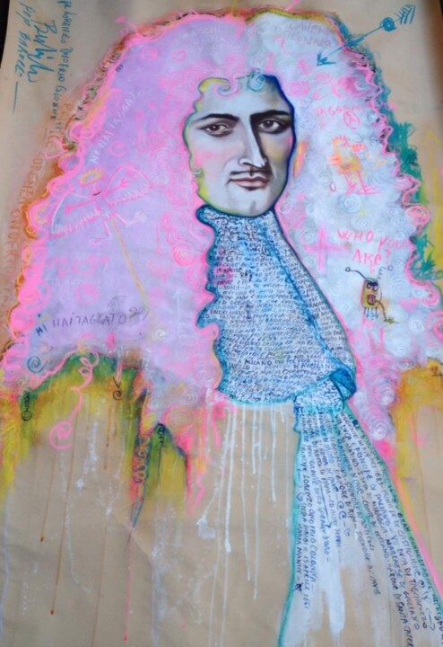 Картина под названием "Principe Lorenzo On…" - Beatrice Feo Filangeri, Подлинное произведение искусства