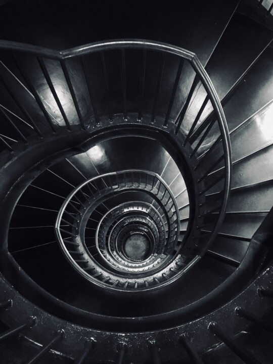 Photography titled "The spiral" by Beatrice Hebberling, Original Artwork, Digital Photography