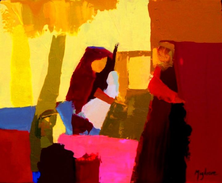 绘画 标题为“Nativité” 由Migliore, 原创艺术品