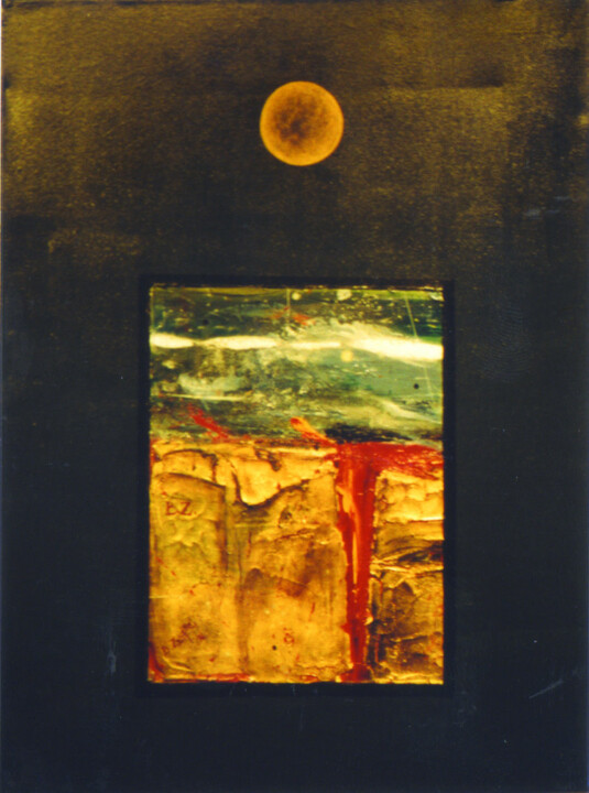 Pittura intitolato "Luna II" da Beatriz Zucaro, Opera d'arte originale, Olio