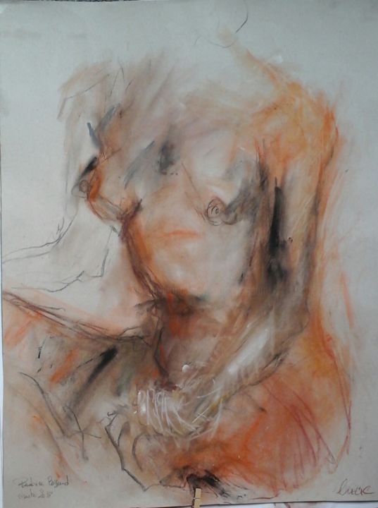 Painting titled "Nu3" by Beatrice Bossard, Original Artwork
