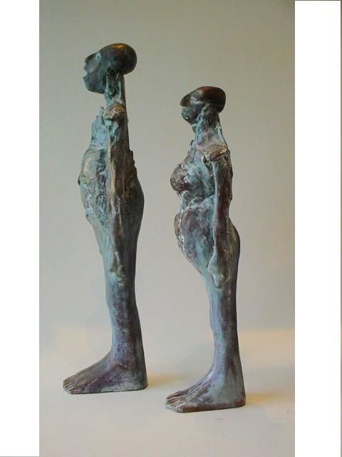 Скульптура под названием "message" - Béatrice De Greef, Подлинное произведение искусства, Бронза
