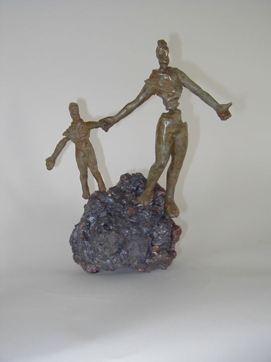 Rzeźba zatytułowany „Balade” autorstwa Béatrice De Greef, Oryginalna praca, Brąz
