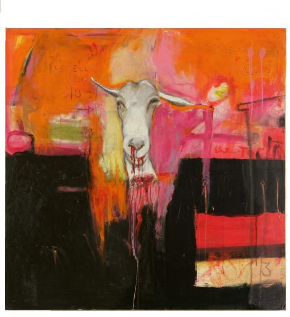 Pittura intitolato "Agnello di Dio" da Beatrice Feo Filangeri, Opera d'arte originale,