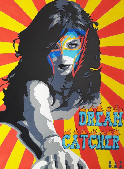 Peinture intitulée "Dream catcher" par Beatrix Vincent, Œuvre d'art originale, Acrylique