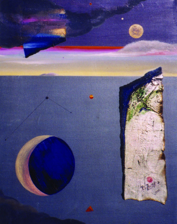 Pintura titulada "LOS MISTERIOS DEL A…" por Beatrice Zucaro, Obra de arte original, Oleo Montado en Bastidor standard