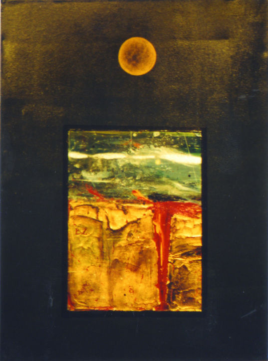 Pintura titulada "Luna II" por Beatrice Zucaro, Obra de arte original, Oleo
