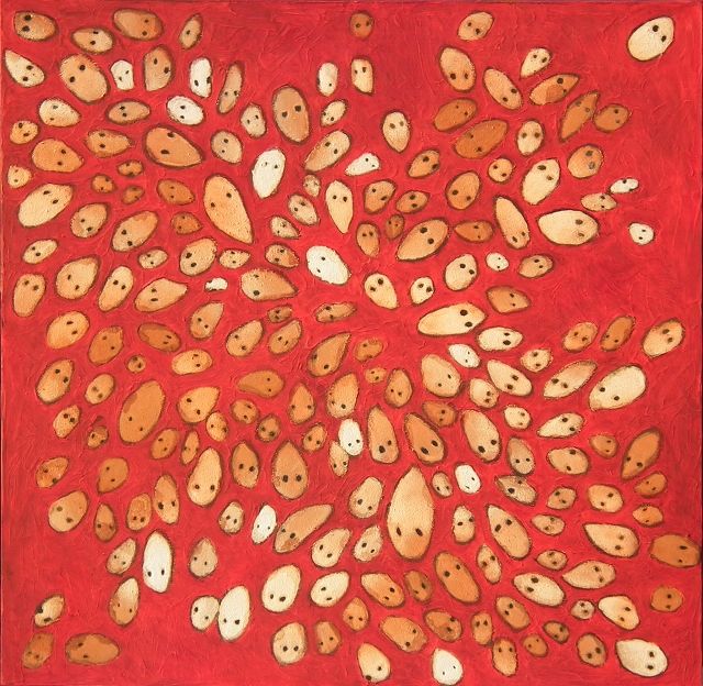 Peinture intitulée "Graine de Wouzwous…" par Bebu, Œuvre d'art originale, Huile