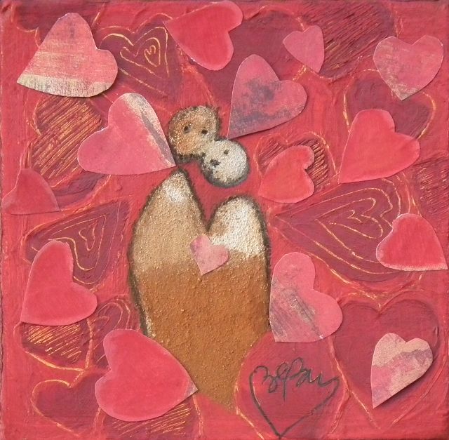 Pintura titulada "Love affair" por Bebu, Obra de arte original, Oleo