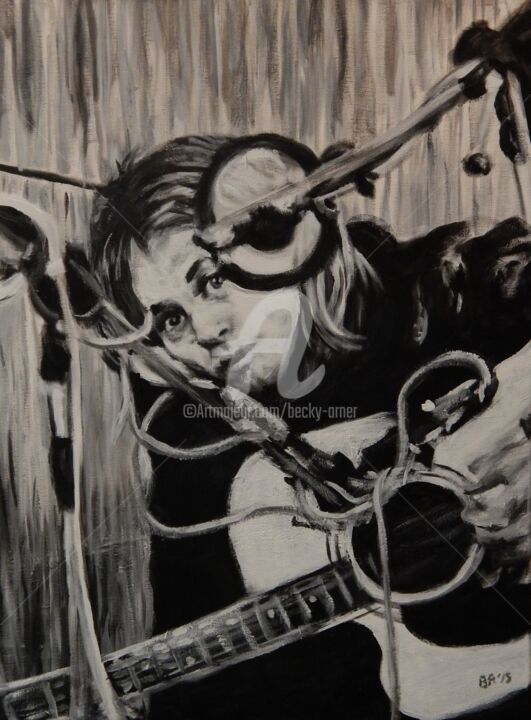 "Kurt Cobain could h…" başlıklı Tablo Becky Arner tarafından, Orijinal sanat, Akrilik