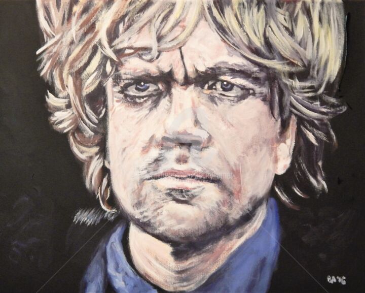 「Tyrion Lannister」というタイトルの絵画 Becky Arnerによって, オリジナルのアートワーク, アクリル