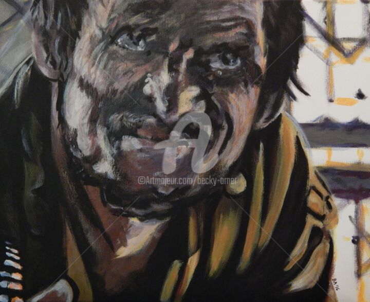 Painting titled "Oberyn Martell" by Becky Arner, Original Artwork, Acrylic