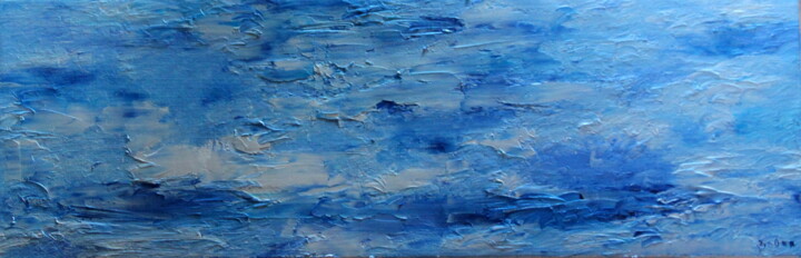 Painting titled "Mer Egée" by Belas, Original Artwork, Oil