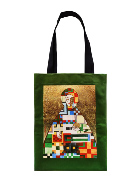 Arte tessile intitolato "SHOPPING BAG" da Yulia Belasla, Opera d'arte originale, Stampa digitale