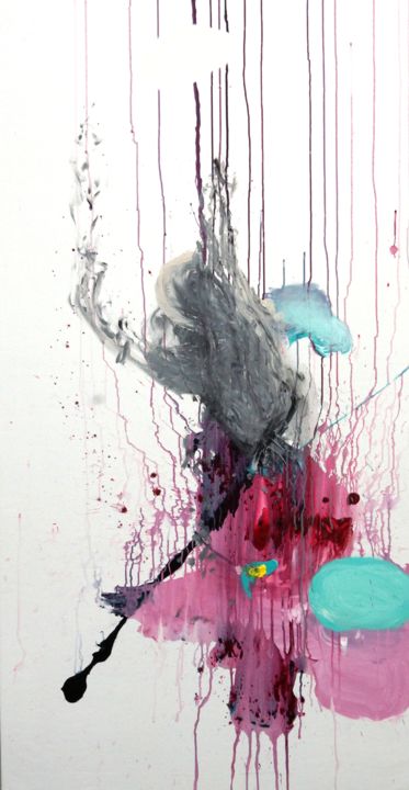 Pintura titulada "Hilos trenzados de…" por Belén Gonzalo, Obra de arte original, Acrílico