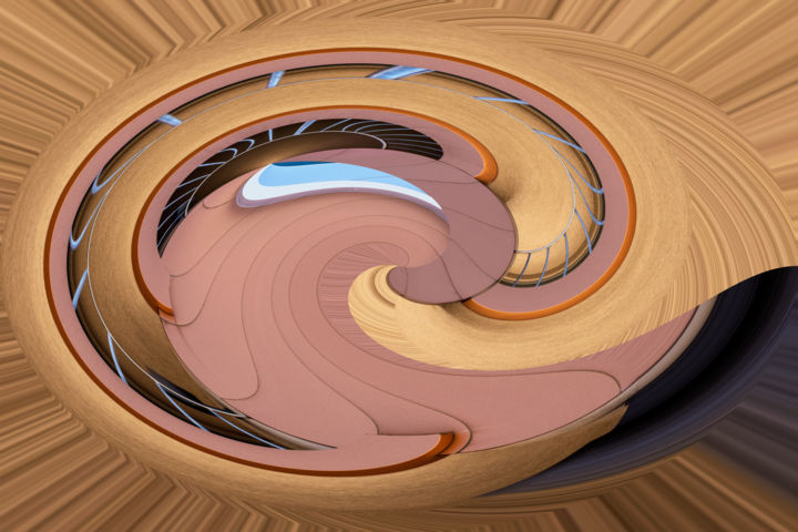 Photography titled "Compression" by Barbara Leven, Original Art, Manipulated Photography
