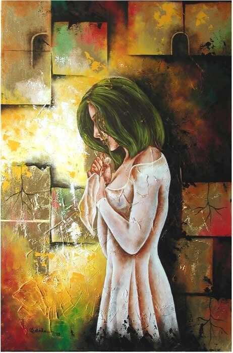 Painting titled "Dulce Tortura" by Belinda Flores-Shinshillas, Original Artwork