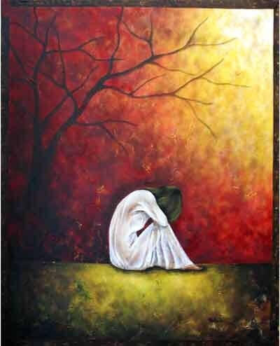 Painting titled "Insightful Moment" by Belinda Flores-Shinshillas, Original Artwork, Oil