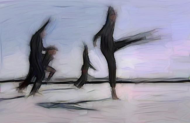 Digitale Kunst mit dem Titel "danse" von Eric Belin, Original-Kunstwerk, Digitale Malerei