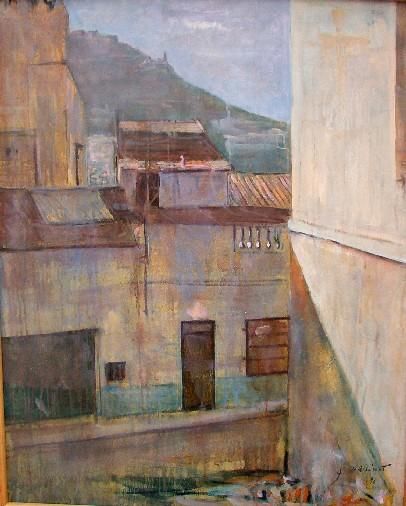Painting titled "sidi el houari oran" by Abdelkader Belkhorissat, Original Artwork