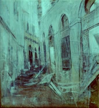 Painting titled "décombre  casbah" by Abdelkader Belkhorissat, Original Artwork