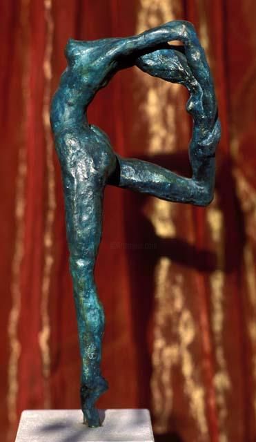 Skulptur mit dem Titel "Arabesque 2" von Chantal Bellamy, Original-Kunstwerk, Metalle