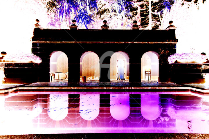 Фотография под названием "piscina en negativo" - Belle Epoque, Подлинное произведение искусства, Цифровая фотография