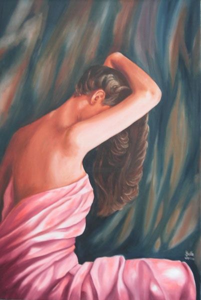 Painting titled "Intimité" by Danielle Belle Josse, Original Artwork