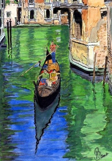 Peinture intitulée "Venise 03" par Jean-Luc Bellini, Œuvre d'art originale