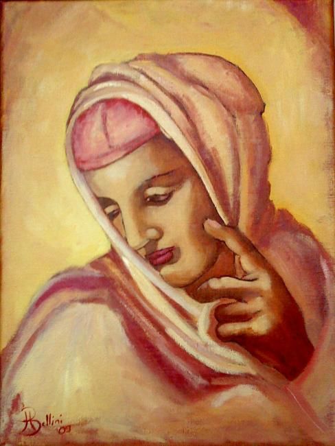 Peinture intitulée "Vierge ou Vénus" par Jean-Luc Bellini, Œuvre d'art originale, Autre