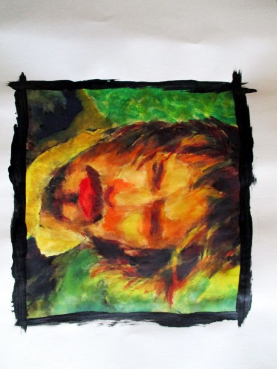 Painting titled "Florent Pagny , com…" by Jean-Luc Bellini, Original Artwork