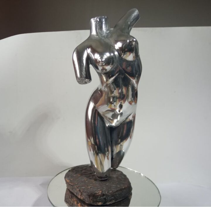 Escultura intitulada "Nu 2  Metal Alumini…" por Belmiro Dias Ferreira, Obras de arte originais, Metais
