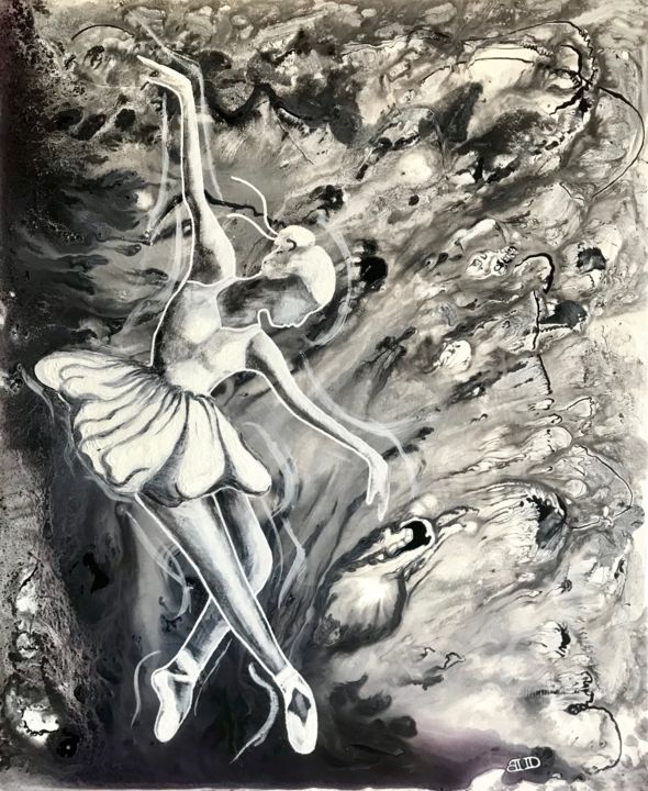 Peinture intitulée "Belo Danse" par David Belo, Œuvre d'art originale, Acrylique