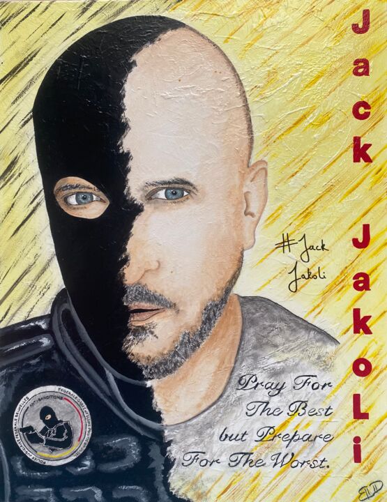 Malarstwo zatytułowany „« Jack Jakoli »” autorstwa David Belo, Oryginalna praca, Akryl